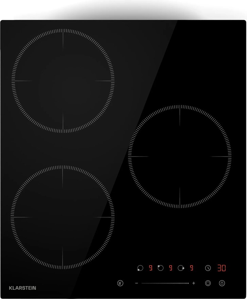 Klarstein Delicatessa Plită cu inducție, 45 cm, 6600 W, 3 plite