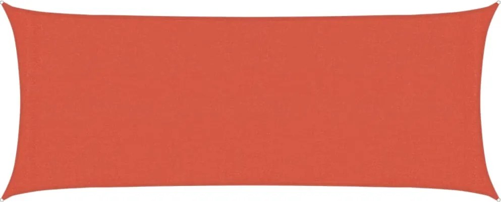 vidaXL Pânză parasolar, cărămiziu, 2x5 m, HDPE, 160 g/m²