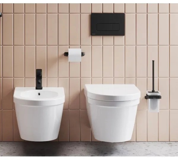 Ravak X01744 - Plăcuță de comandă UNI SLIM 24,7 x 16,5 cm, negru