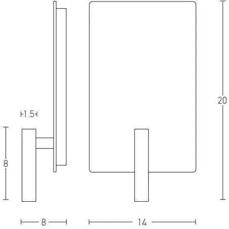 Aplica LED cu lumina ambientala si spot directionabil Minimal