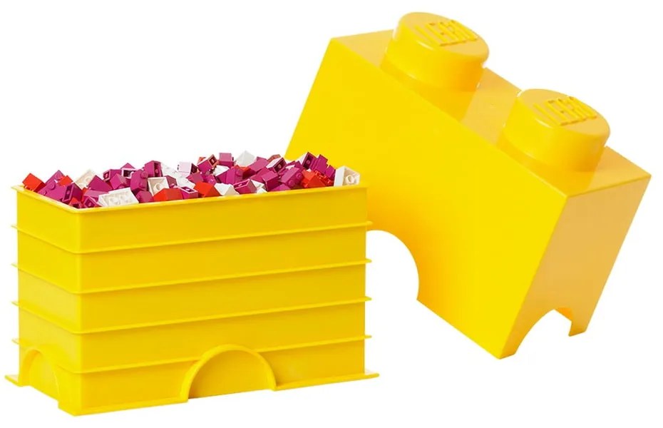 Cutie depozitare LEGO®, galben