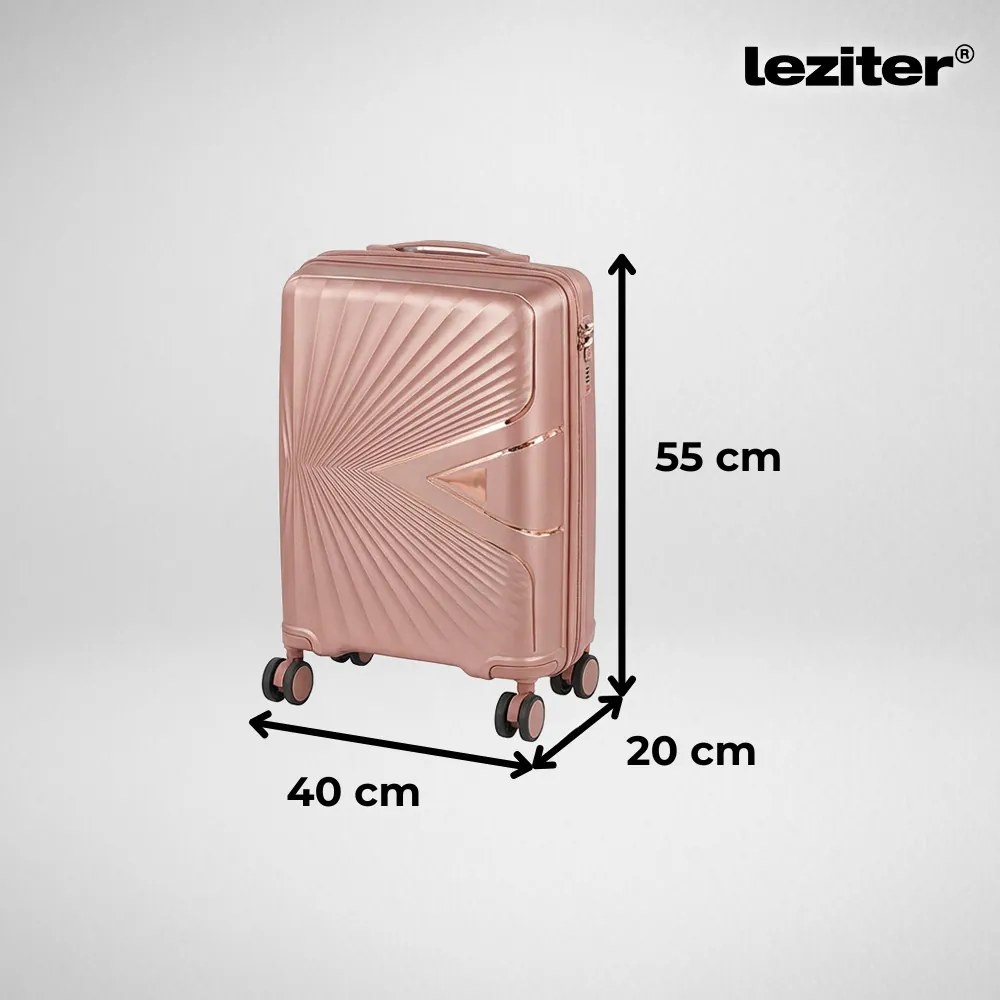 TraveLux Endure valiză de cabină cu hard top 55x40x20 cm aur roz