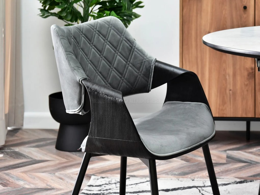 Scaun Rolf K (gri negru + negru). 1111251