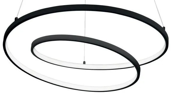 Lustra LED suspendata design circular Oz sp d60 on-off 4000k negru