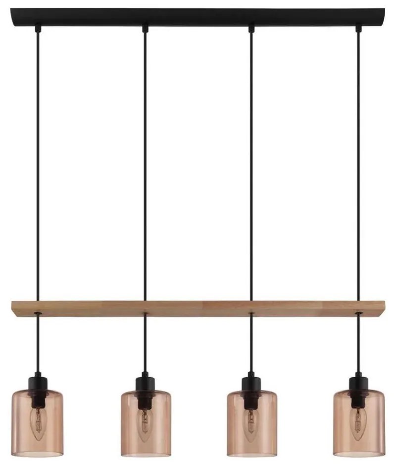 Eglo 43368 - Lampă suspendată pe cablu COOLMONT, 4xE14/40W/230V