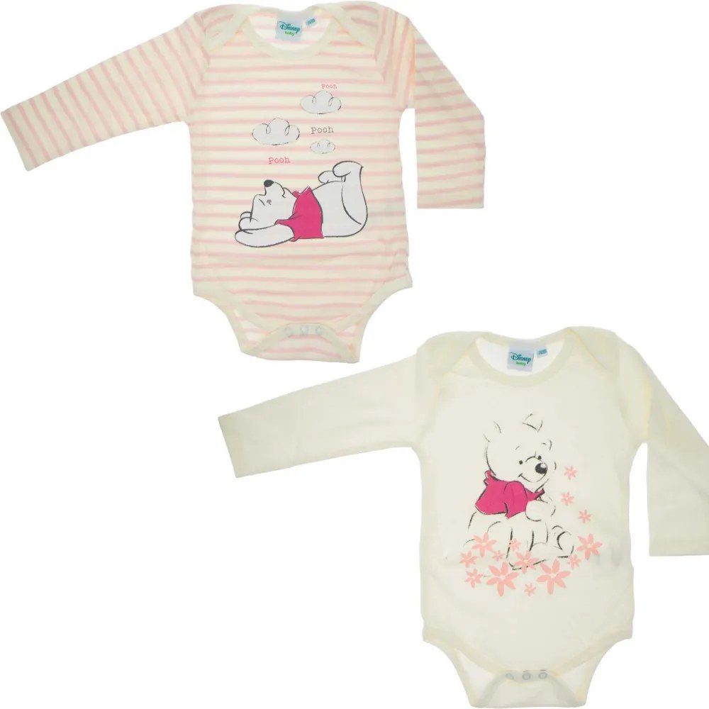 Disney Winnie de Pluș body pentru bebeluși 2 bucăți 62/68 cm