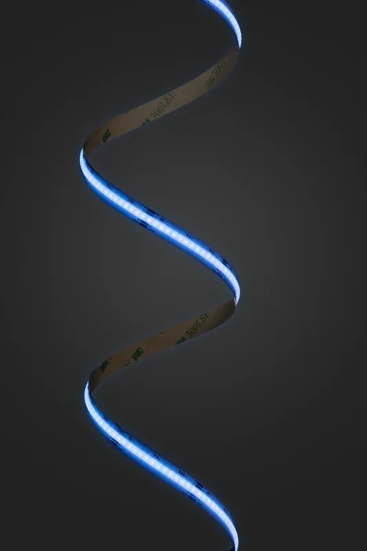 Bandă LED COB Gel Free GTV pentru mobilier, lumină RGB, 810 LED m, 12V, IP20, 5 m Multicolor, 16 W/m, 12 V, LED Cob, 8 mm