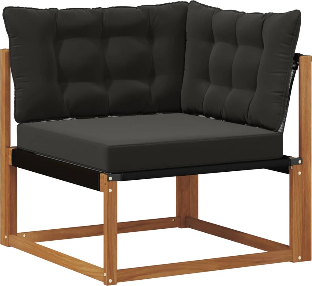 vidaXL Sofa Colțar pentru Exterior Lemn Solid de Acacia natural