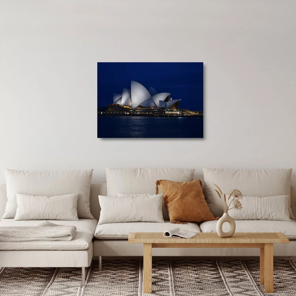 Tablou pe sticlă Sydney nocturn (70x50 cm)