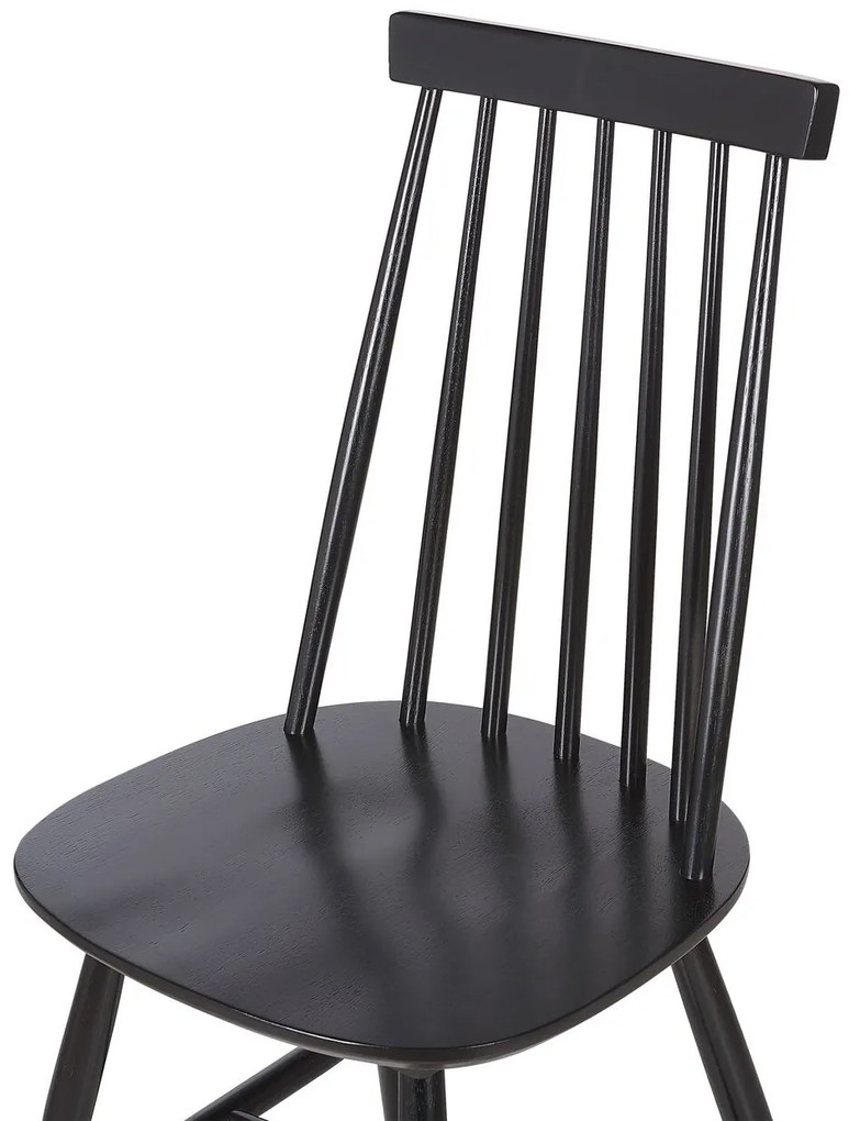 Set 2 buc. scaune pentru sufragerie Burank (negru). 1009960