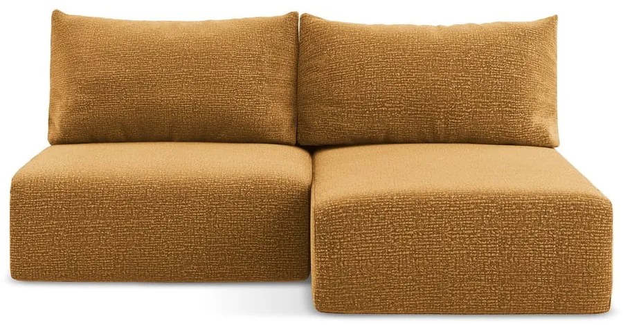 Colțar portocaliu extensibil/cu spațiu de depozitare (cu colț pe partea dreaptă) Kalena – Makamii