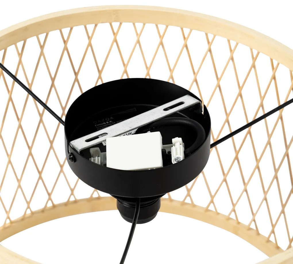 Plafoniera rustică din ratan 40 cm IP44 - Calamus