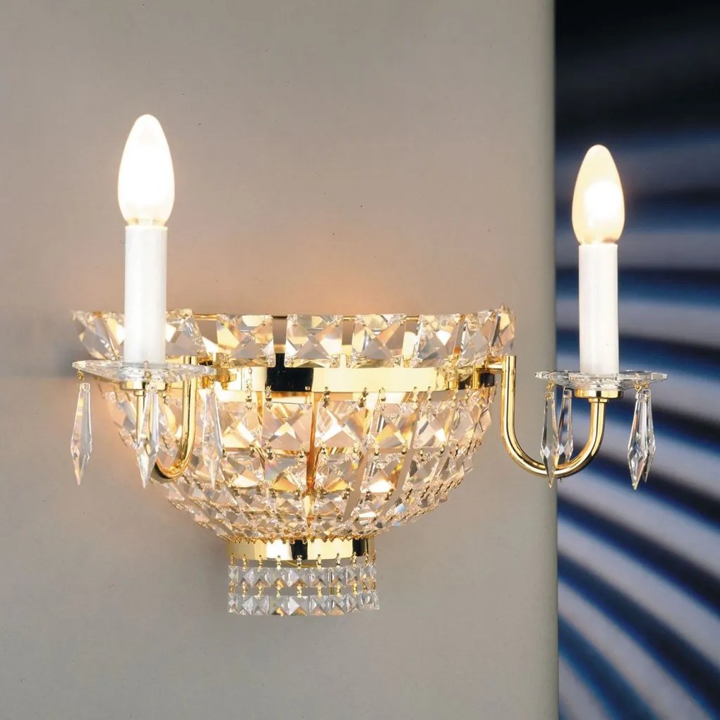 Aplica de perete cristal Swarovski AMBASSADOR auriu