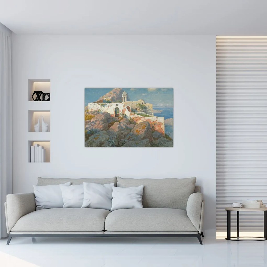 Tablou - William Stanley Haseltine, Santa Maria a Cetrella, Anacapri, reproducere (90x60 cm)