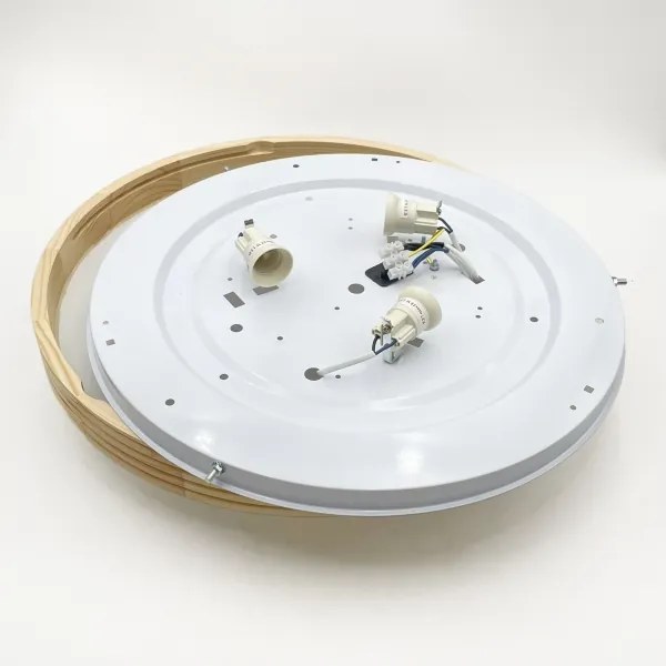 Plafonieră NATURAL MODERN SLIM 3xE27/15W/230V Ø 47,5 cm, finisaj pin
