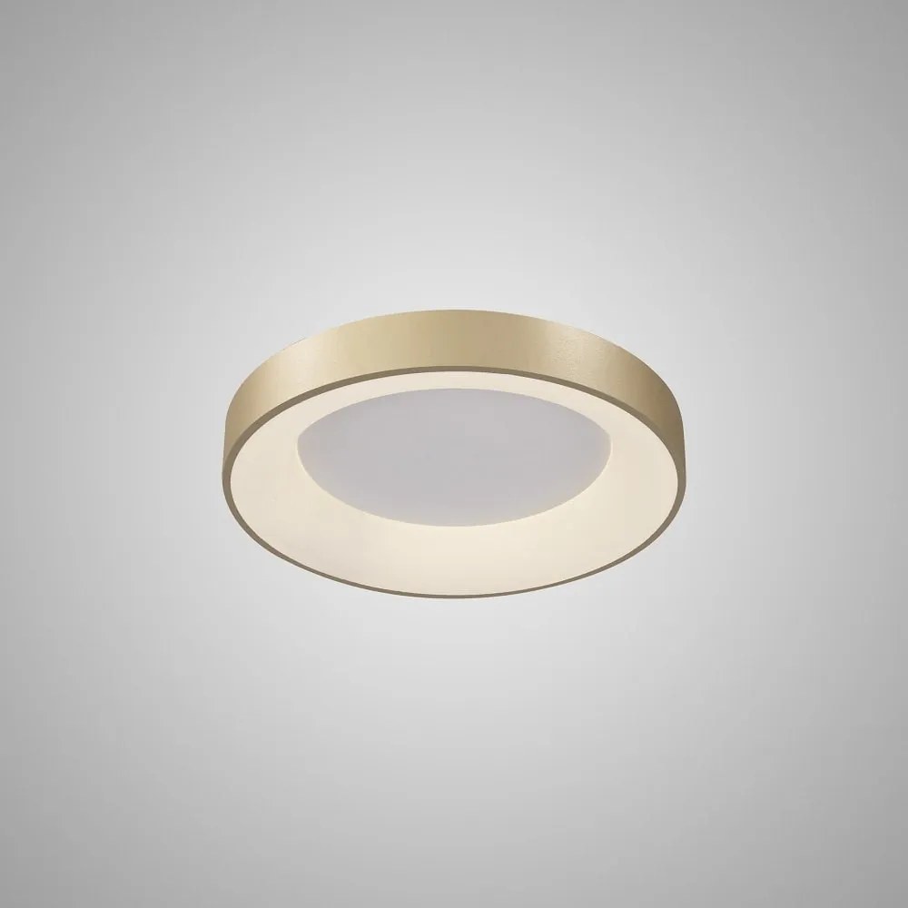 Plafoniera LED inteligenta design circular NISEKO II Gold 38cm