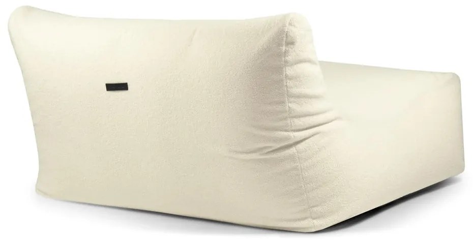 Fotoliu bean bag crem cu tapițerie din țesătură bouclé Sofa Lounge – SLOWDOWN