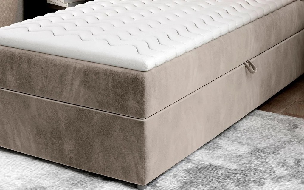 Pat lemn masiv BoxSpring Rivia 90x200 - Paros 05