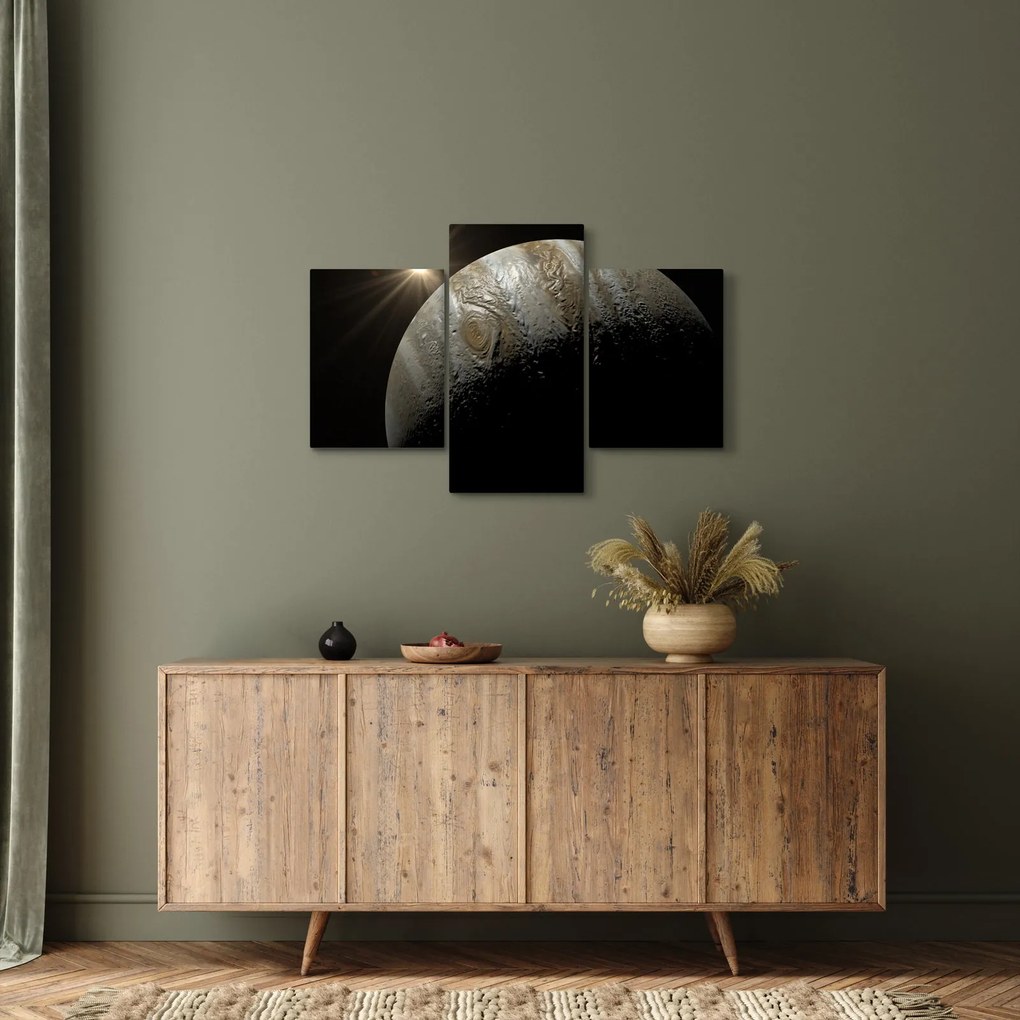 Tablou cu planetă în cosmos (90x60 cm)