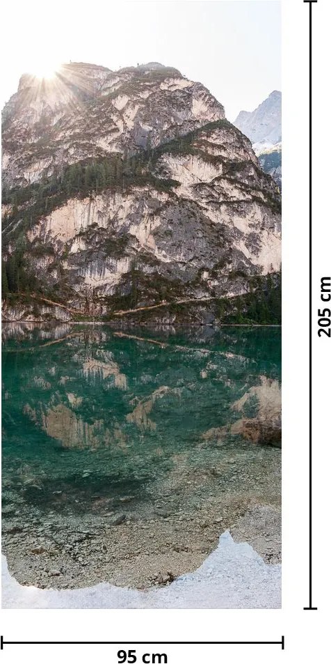 Fototapet pentru ușă - Lac Montan (95x205cm)