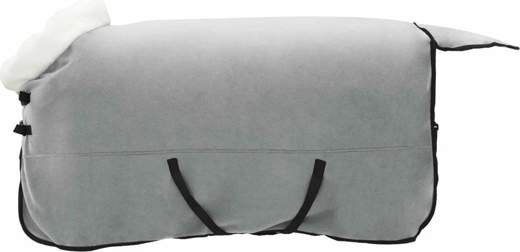 vidaXL Pătură pentru cai Verde închis complet 145 cm Fleece polar