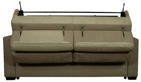 Canapea Extensibila Ribalta Liana, Cu Tetiere, 2 Locuri, Crem, 195 Cm