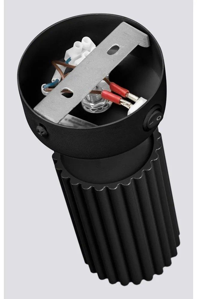 Spot negru 8x16 cm Gleam – Sollux