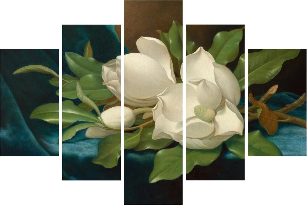 Tablou - Martin Johnson Heade, Giant Magnolias on a Blue Velvet Cloth, reproducere (150x105 cm)