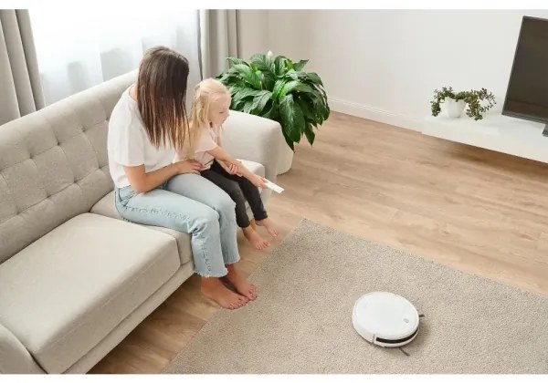 Sencor robot aspirator 2în1 18W/1500 mAh alb cu mop + DO