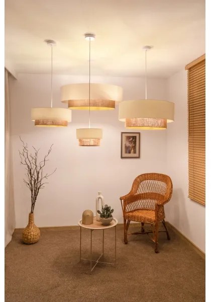 Brilagi - Lustră de tavan aplicată LED Stil Boho 3xE27/15W/230V Ø 60 cm