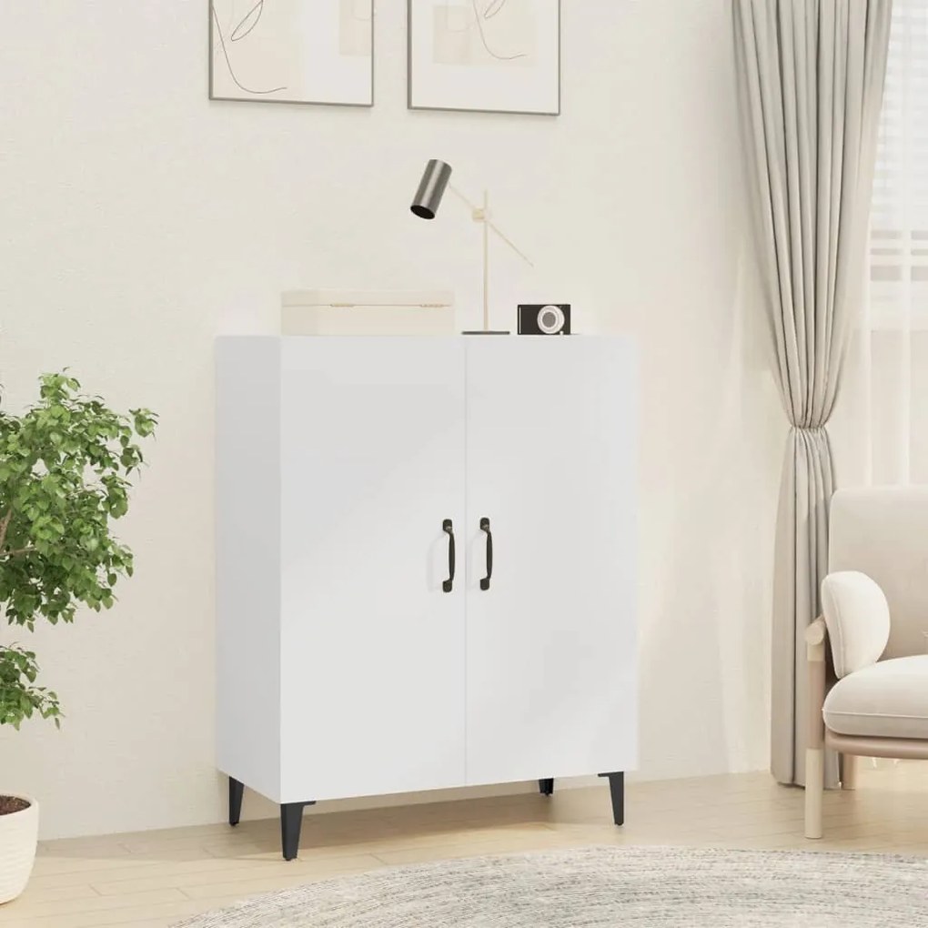 vidaXL Servantă, alb, 70x34x90 cm, lemn prelucrat