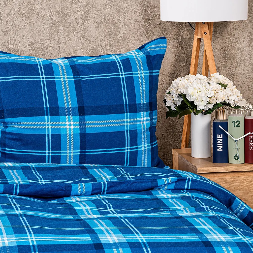 Lenjerie de pat din flanelă 4Home Blue paid