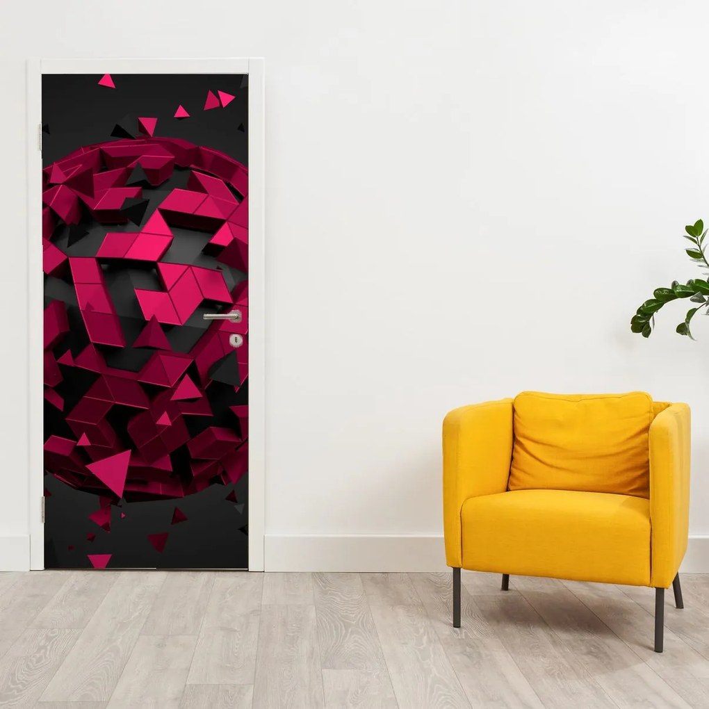 Fototapet pentru ușă - 3D abstract (95x205cm)