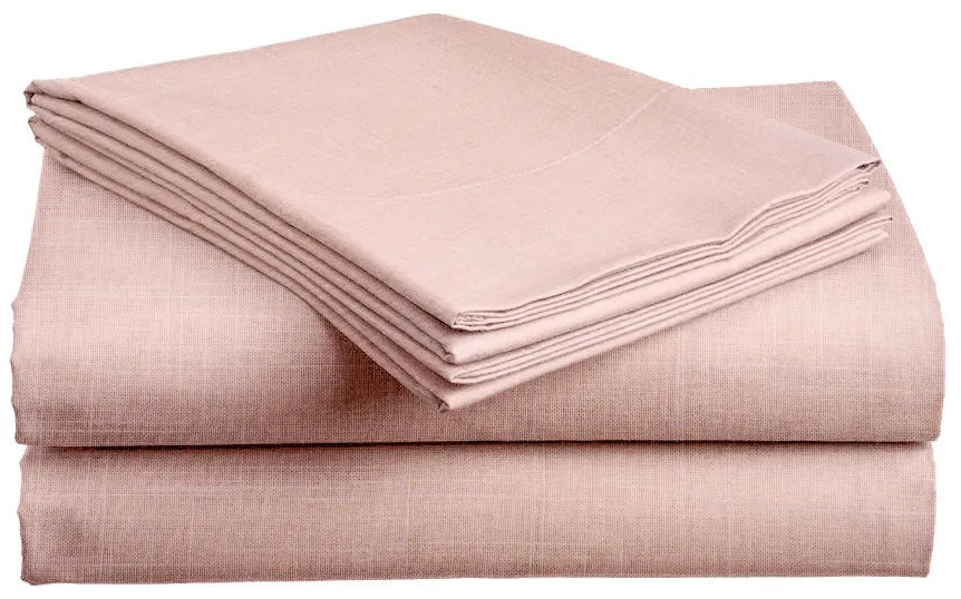 Cearsaf din bumbac SLUB 140x240 cm roz deschis, 100% bumbac Dimensiune: 140 x 240 cm