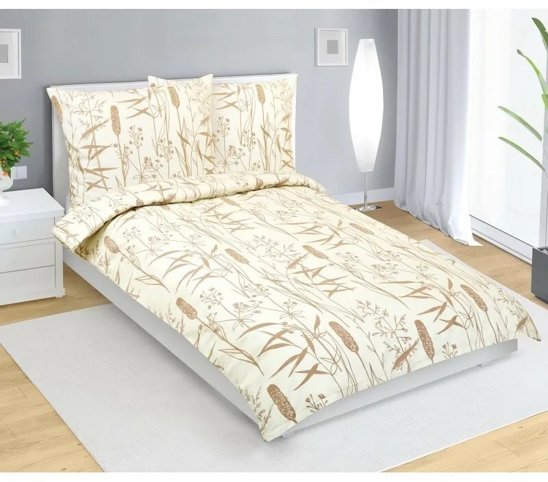 Bellatex Lenjerie de pat din flanel Rákos, 140 x 220 cm, 70 x 90 cm