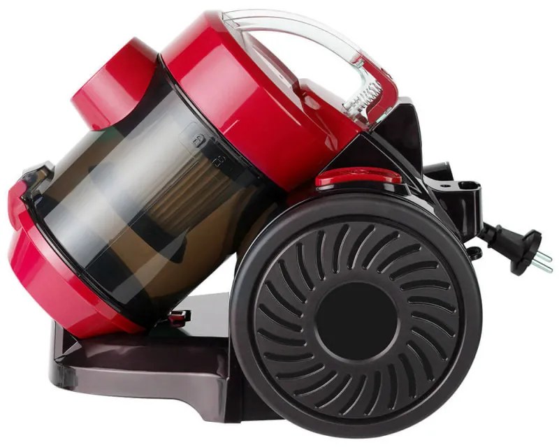 Aspirator fara sac Rosberg R51001B, 800W, HEPA, Ciclon, 2 L, Accesorii, Rosu