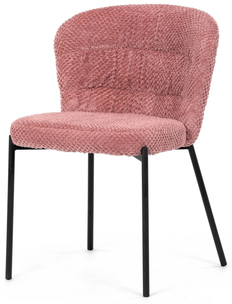 Set de scaune de sufragerie Bouclé CT-W1077 PINK2,4 buc