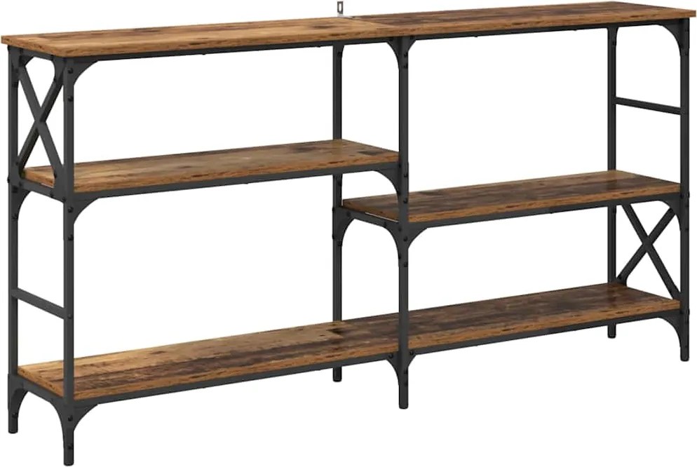 vidaXL Masă de consolă Lemn vechi 150 x 29 x 76,5 cm Lemn compozit