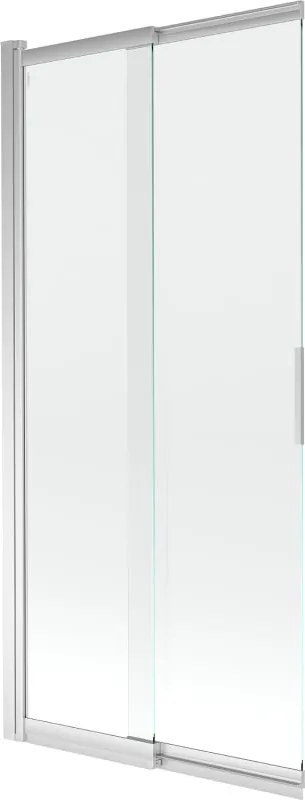 Mexen Fox paravan de cadă cu 2 panouri culisante 85 x 150 cm, transparent, crom - 891-085-002-01-00