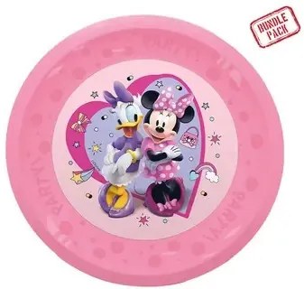 Disney Minnie Junior set de 4 farfurii plate de plastic premium micro, 21 cm