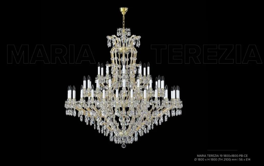 Candelabru Cristal Bohemia Exclusive 56 brate MARIA TEREZIA 19