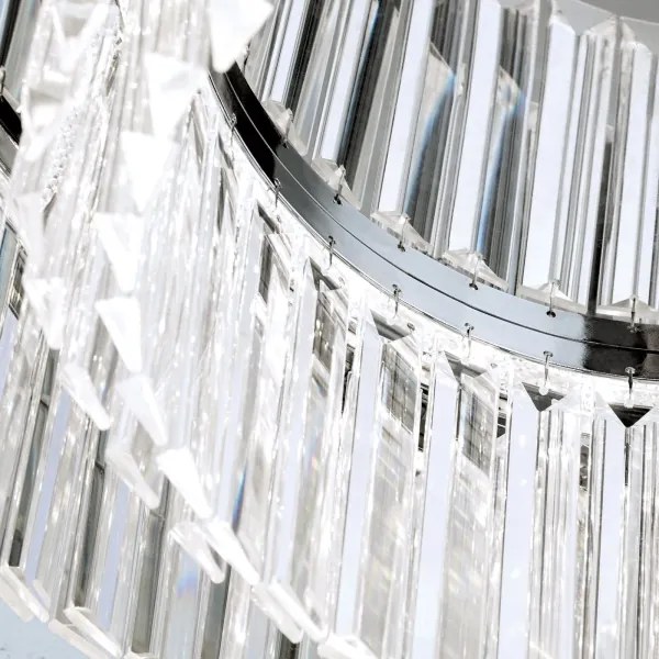 Plafonieră LED de cristal dimabilă Orion PRISM LED/80W/230V d. 55 cm crom lucios