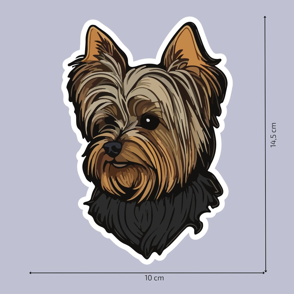 PIPPER. Autocolant Yorkshire mărimea: 60cm