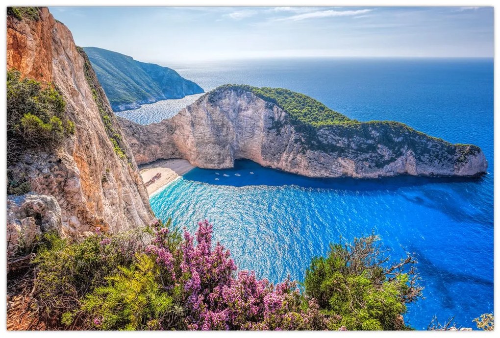 Tablou - Plaja Navagio, Grecia (90x60 cm)