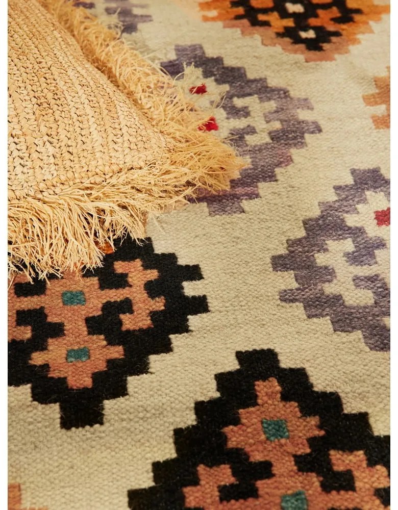 Covor roșu reversibil, țesut manual din lână 200x290 cm Kamal Kian – Nouristan