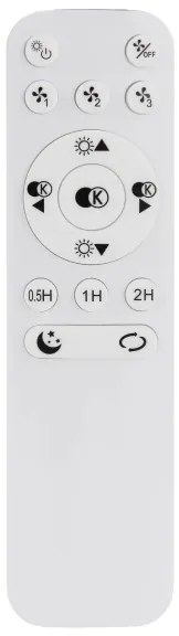 Globo 03638 - Ventilator LED LORIS 40W 230V 3000-6000K cu telecomandă