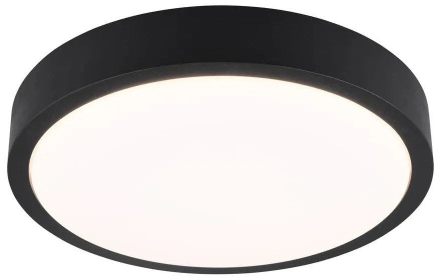 Plafonieră neagră LED ø 40 cm Iseo – Trio