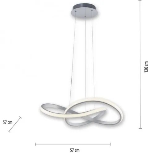 Lustră LED pe cablu dimabilă MARIA LED/25W/230V Leuchten Direkt 15402-95