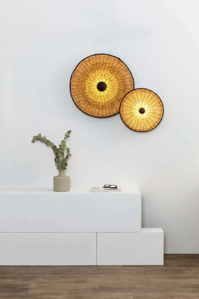 Aplica de perete/tavan design natural din ratan COSTAS 40cm