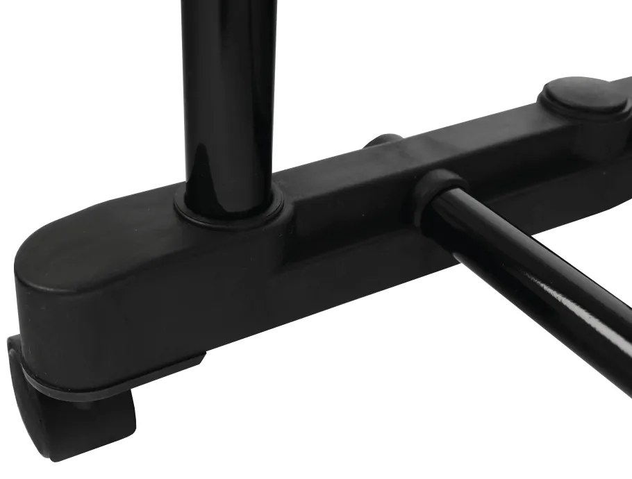 Cuier mobil, inox plastic negru, OLIVER Negru